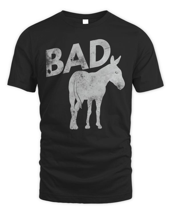 Bad Funny Donkeys Back Rude Party T-Shirt