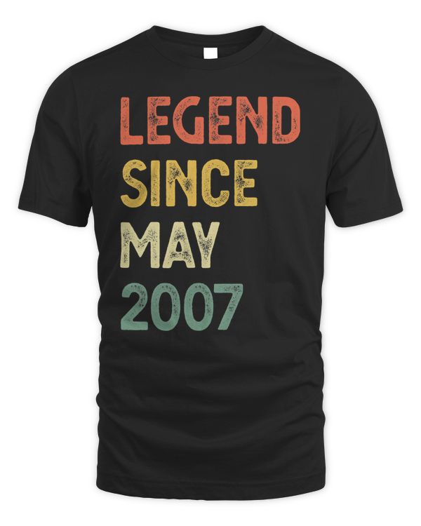 15 Years Old Legend Since May 2007 15th Birthday Boys Girls