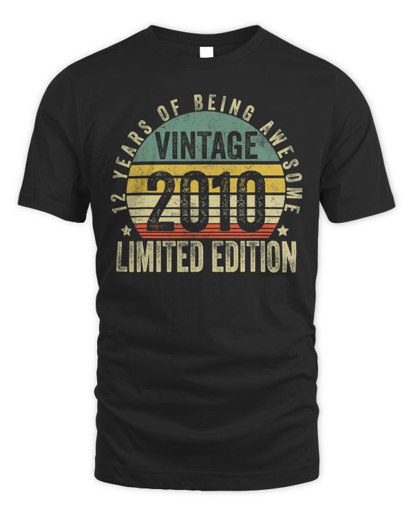 12 Year Old Gifts Vintage 2010 Limited Edition 12th Birthday