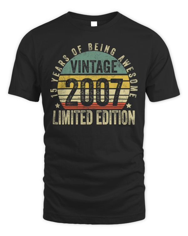 15 Year Old Gifts Vintage 2007 Limited Edition 15th Birthday