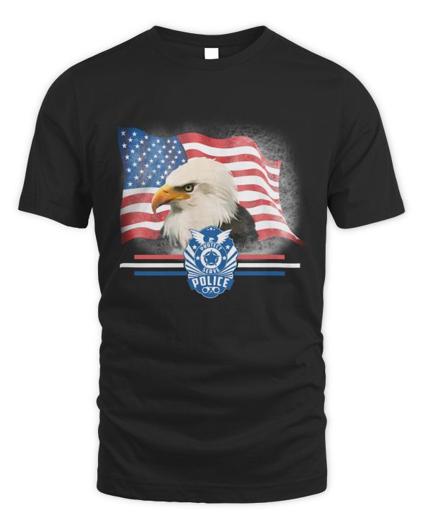 4th Of July Independence Day American Flag Police Support Gift