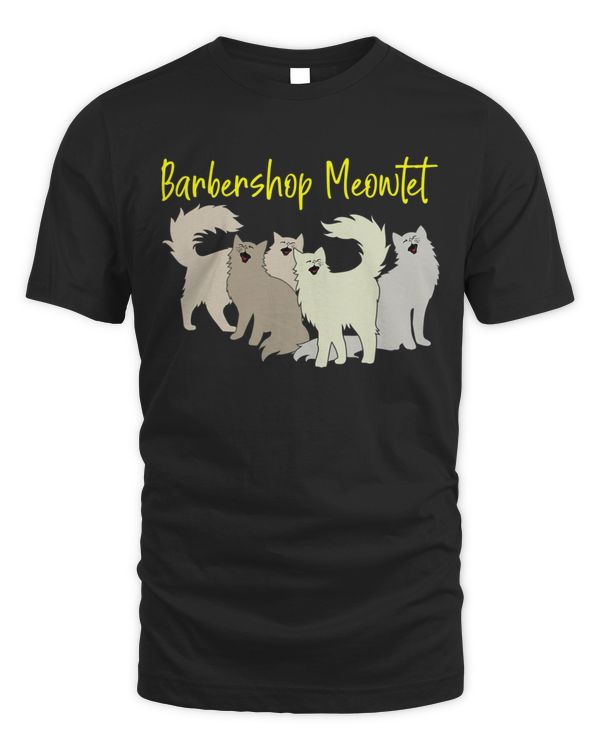 Cat lover's Barbershop Meowtet Barbershop Quartet Gift T-Shirt