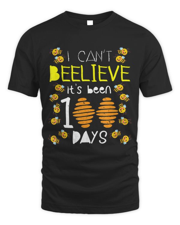 100 Days of School - Bee Hive - Funny Teacher Student Bee's T-Shirt