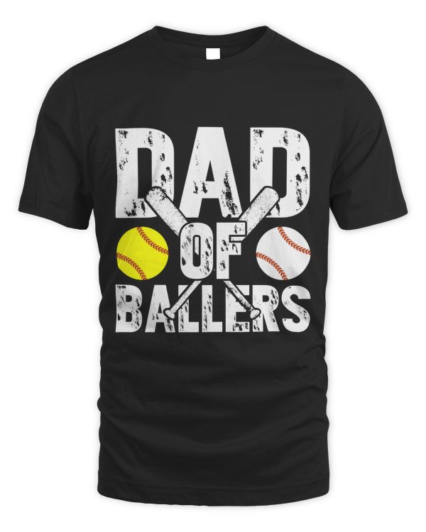 Dad of Ballers Baseball Softball Father day
