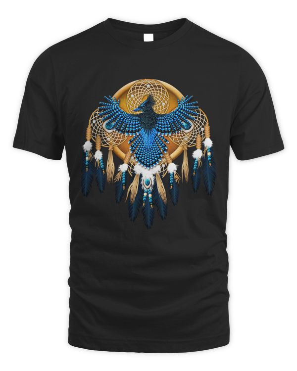Blue native american mandala
