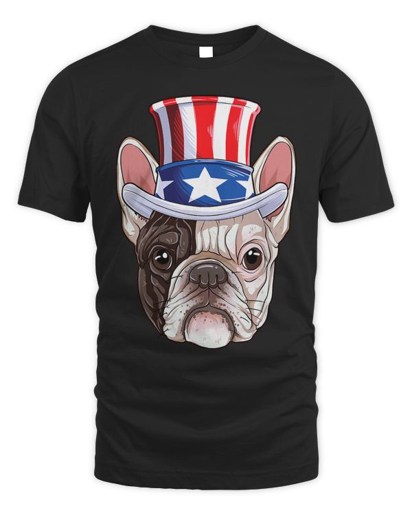 French Bulldog 4th of July Uncle Sam Boys American Flag Hat 229 Frenchie Dog