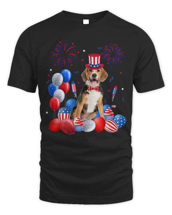 Beagle 4th Of July Balloons American Flag Dog Lover Men Kid 133 Dog Lover