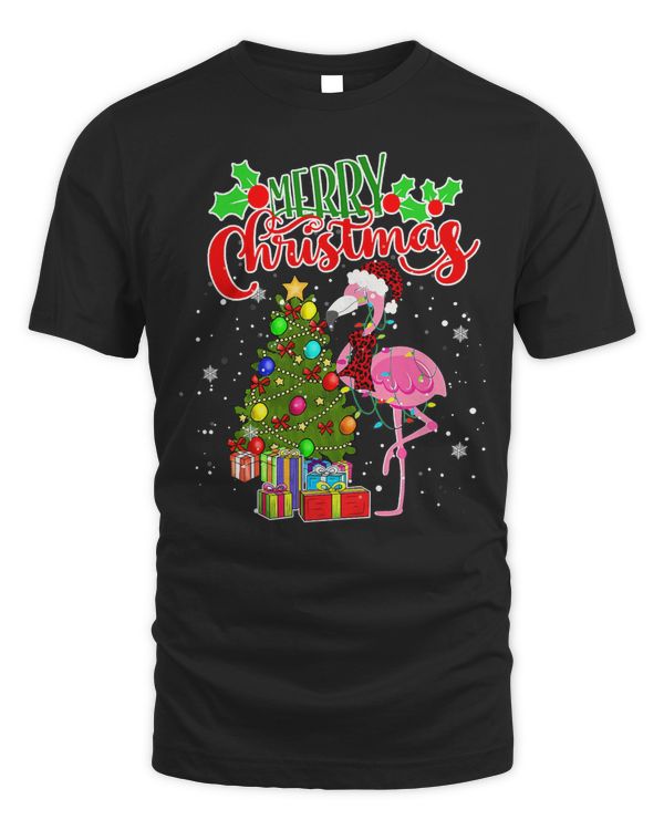 Flamingo Merry Christmas Animals Flamingo Xmas Pajamas For Girls Boys 225