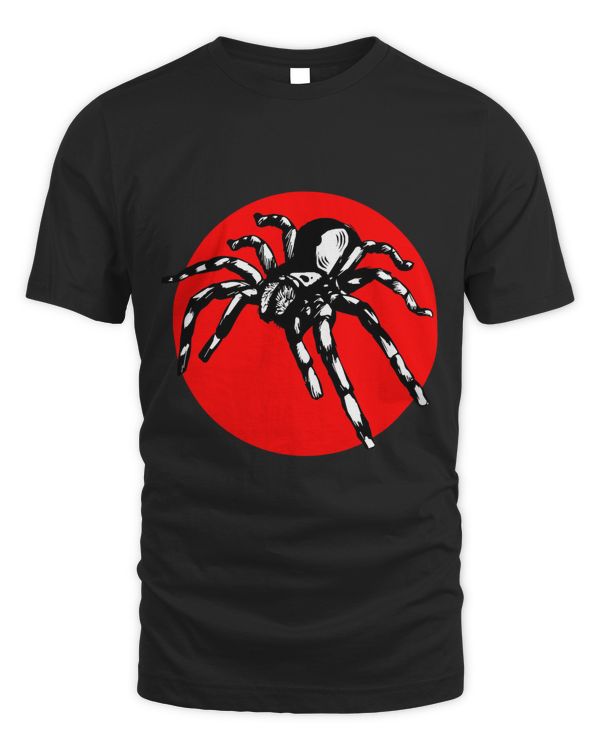 Japanese Spiders Tarantula Shirt Red Tsuchigumo T-Shirt