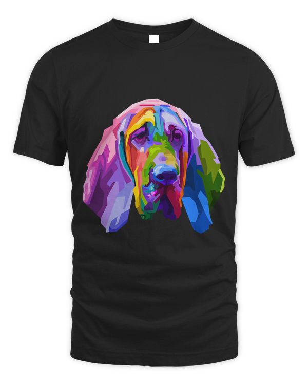 Bloodhound colorful pop art portrait for dog owners T-Shirt