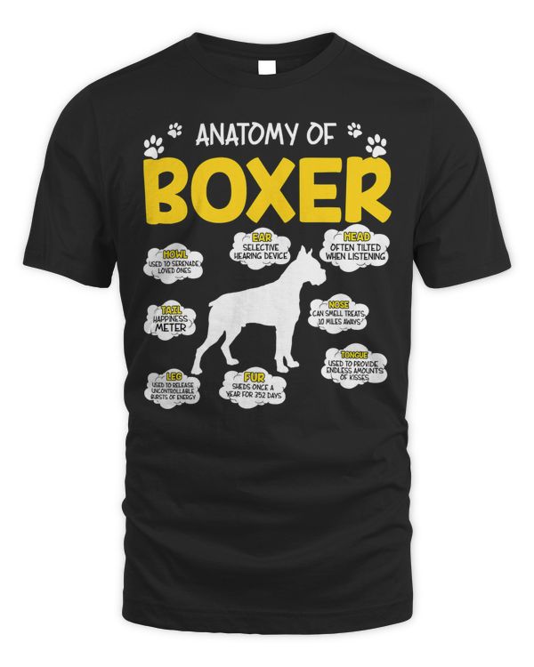 Boxer Anatomy Of Boxer Dog Lover 210