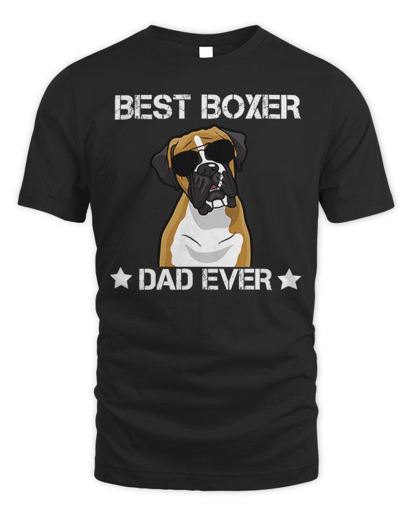 Boxer Best Boxer Dad Ever Vintage Funny Boxer Dog Glasses 98
