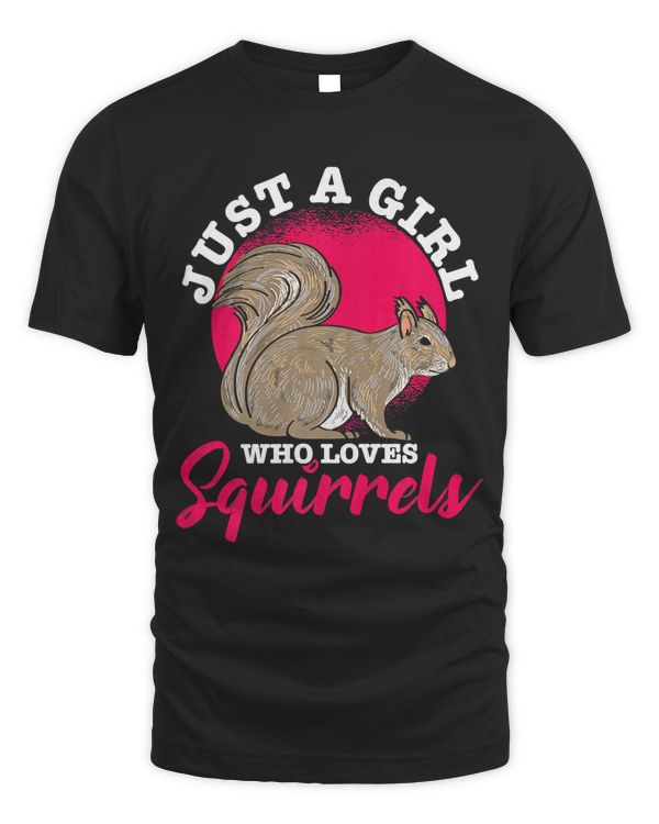 Animal Lover Gift Women Forest Animal Squirrel Premium T-Shirt