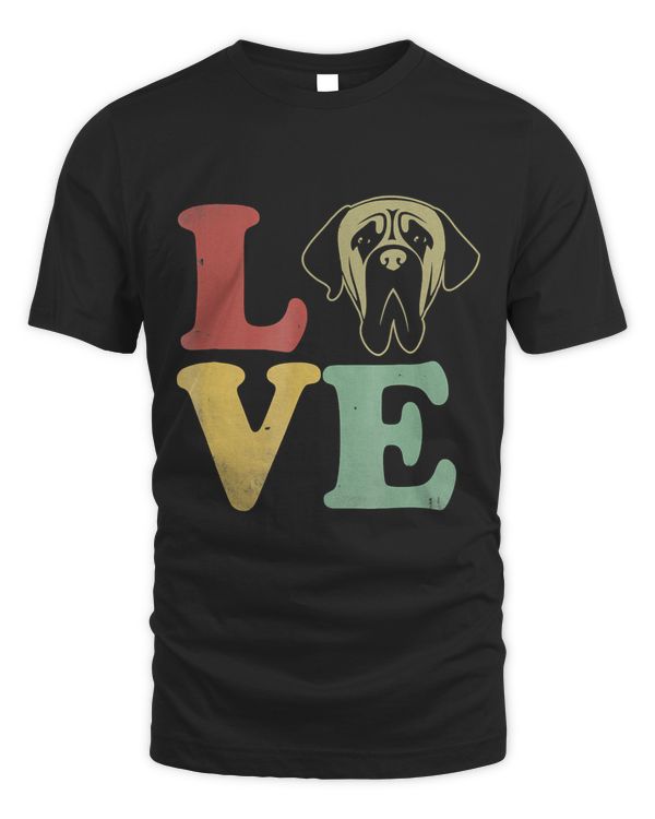 I Love My English Mastiff T-Shirt - Gifts for Dog Lovers