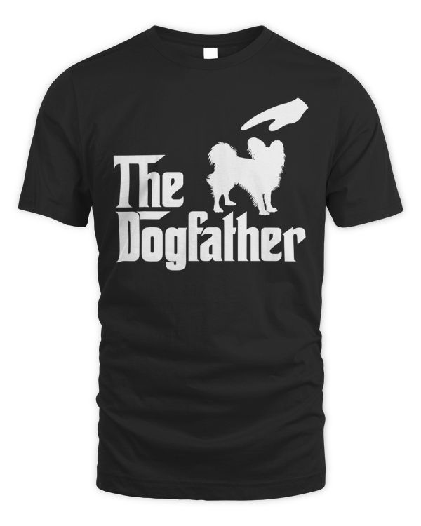 Papillon Dog The Dogfather Funny Dog T-Shirt T-Shirt