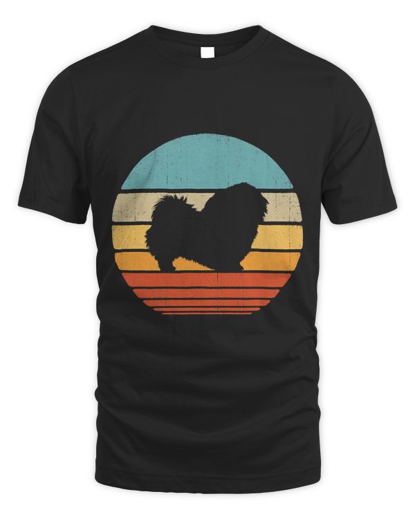 Pekingese Retro Vintage 60s 70s Men Women Gifts Dog Lover T-Shirt
