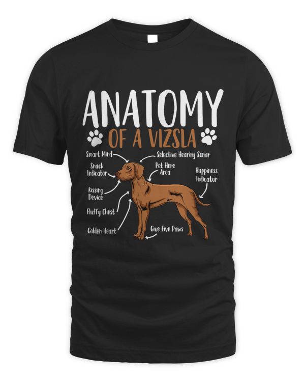 Vizsla Dog Anatomy T-Shirt