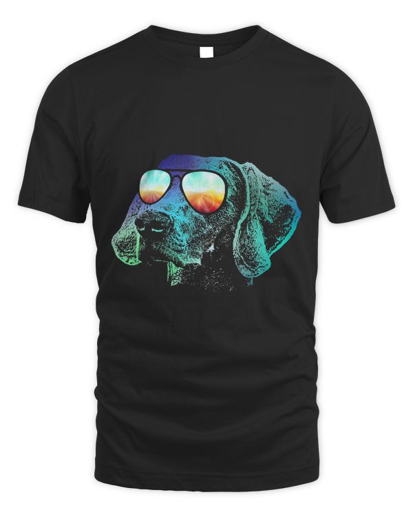 Rowdy Weimaraner Neon T-Shirt