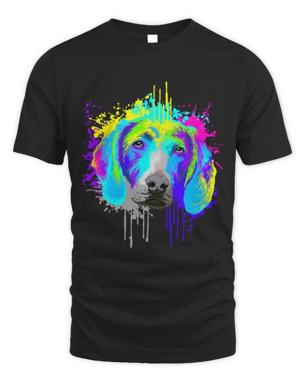 Splash Art Weimaraner Dog Owner Gift Idea Dog T-Shirt