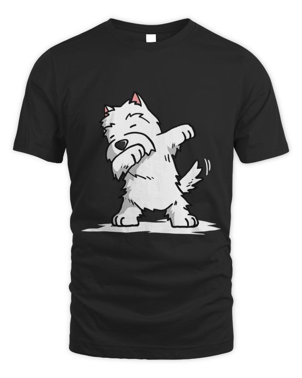 Dabbing Westie Funny West Highland White Terrier T-Shirt