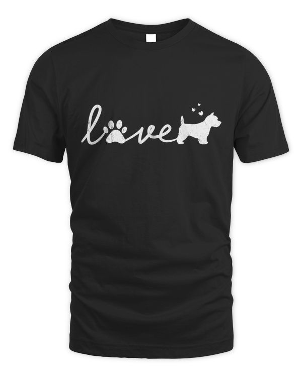 West Highland White Terrier Westie Mom Dad Dog Love Pet Gift T-Shirt