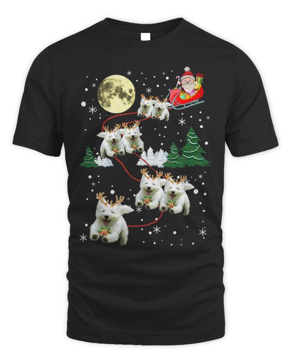 Funny Reindeer Westie Xmas Christmas Dog Lovers Gift T-Shirt