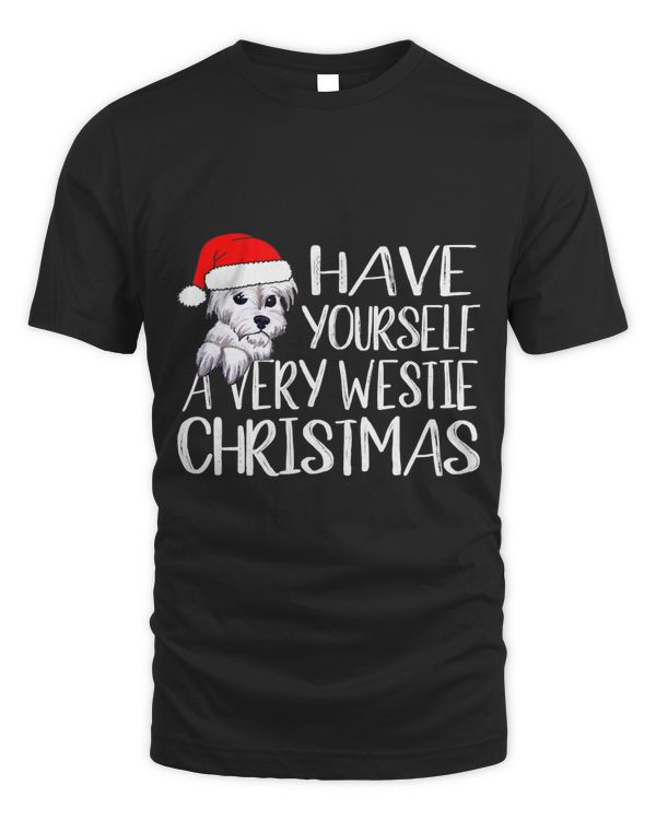 Have Yourself a Very Westie Christmas T-Shirt Gift Women Men