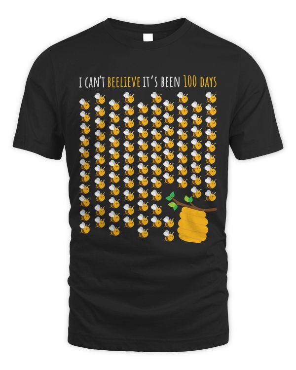 Bee Hive Tree 100 Days Of School Shirt Teacher Boy Girl Gift T-Shirt