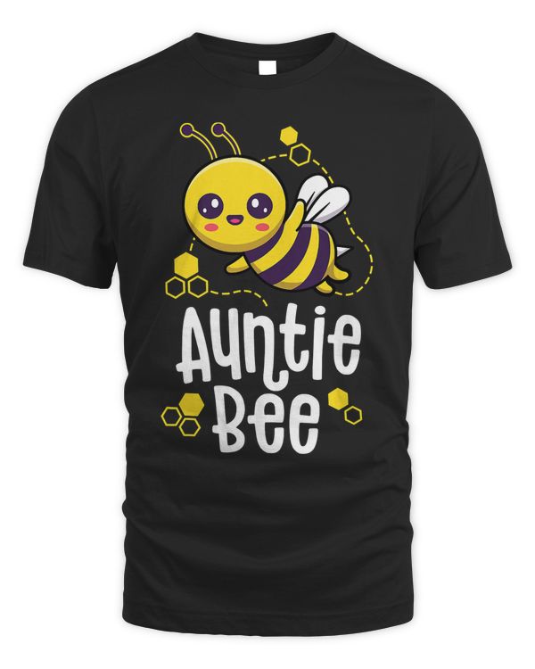Family Bee Shirts Auntie Aunt Birthday First Bee Day Outfit T-Shirt