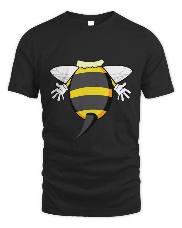 Funny Bee Costume Easy Shirt - Honeybee Halloween Cheap Gift T-Shirt