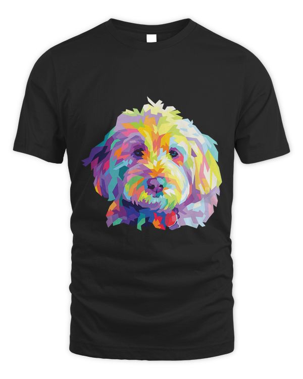 Colorful Dog Goldendoodle Gift Labradoodle Pet Bernedoodle T-Shirt