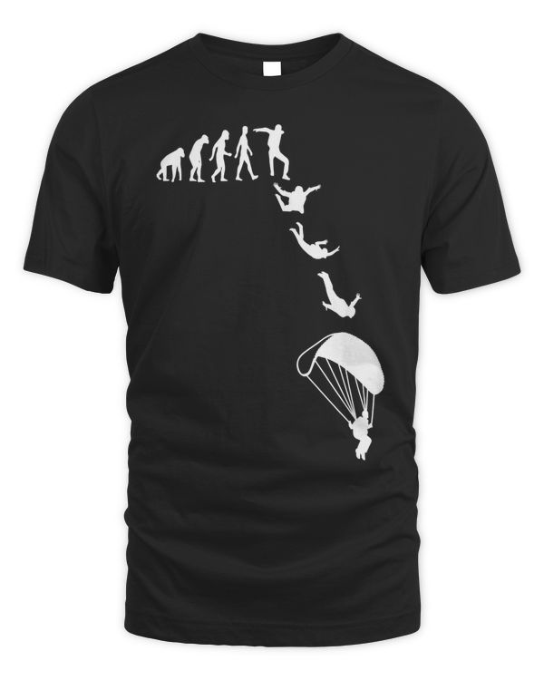 Funny Skydiving Tshirt - Skydiver Gift Parachuting evolution T-Shirt