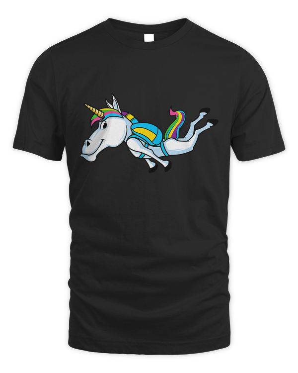 Funny Unicorn Sports Skydiving Magical Parachuting Skydiver Premium T-Shirt