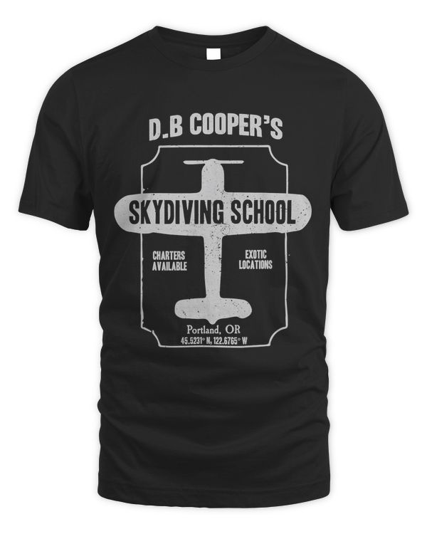 Mens D.B. Cooper Skydiving School T Shirt