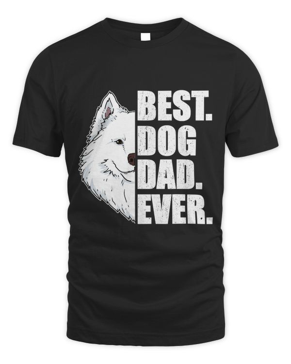 Mens Best Dog Dad Ever Samoyed Dad Father's Day Gift T-Shirt