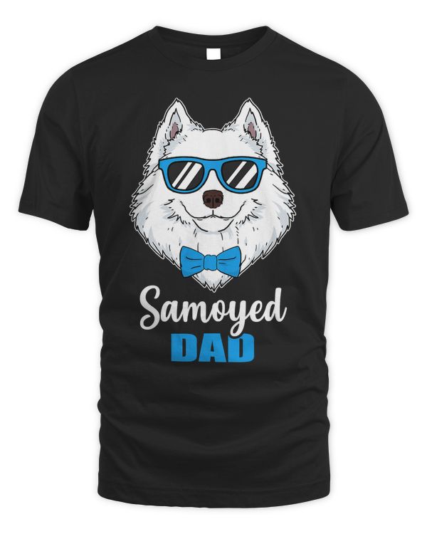 Mens Funny Samoyed Dad Gift Idea Proud Dog Owner T-Shirt
