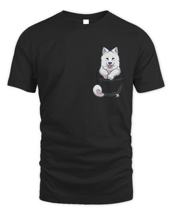 Pocket Cute Samoyed Puppy - T-Shirt