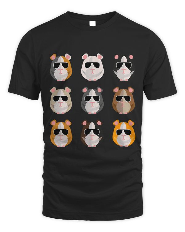 Cool Guinea Pigs with Sunglasses Pets Small Animal Gift T-Shirt
