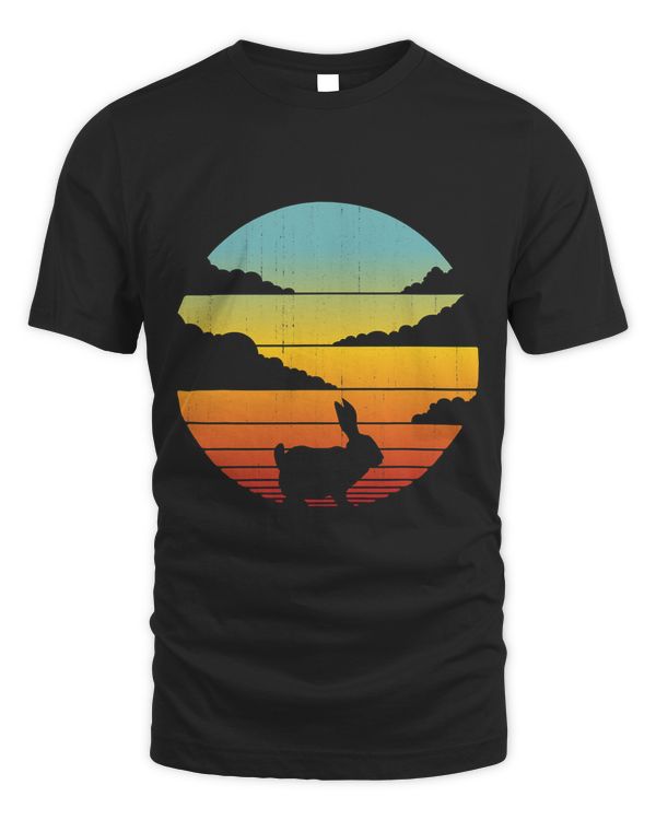 Bunny Retro Vintage Style 60s 70s Men Women Gifts Rabbit T-Shirt