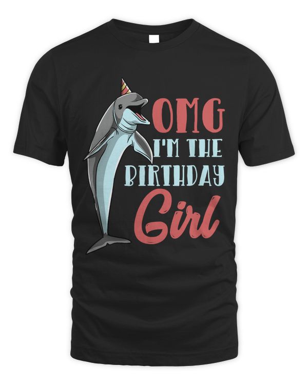 Dolphin Birthday Women Cute Dolphin Girl Pullover Hoodie