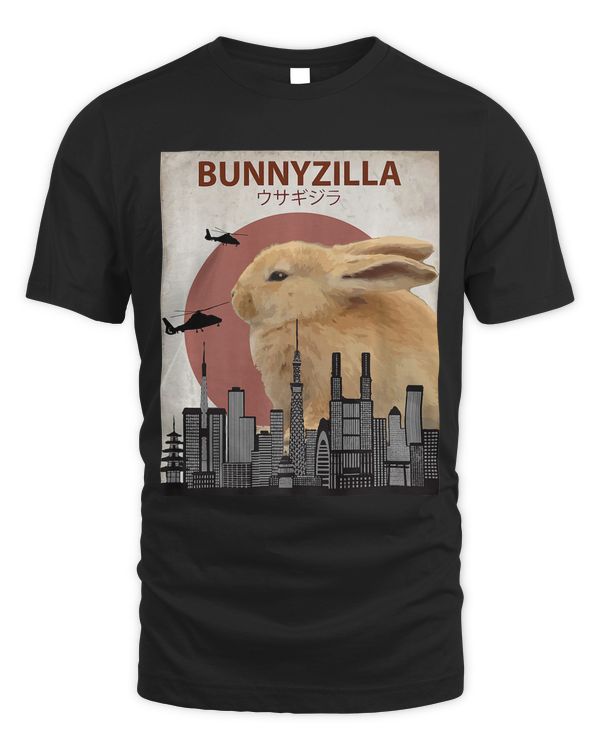 Bunnyzilla Bunny T-Shirt  Funny Gift for Rabbit Lovers