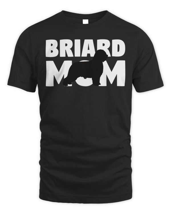 Briard Gift for Dog Mother 'Briard Mom' Funny Briard T-Shirt