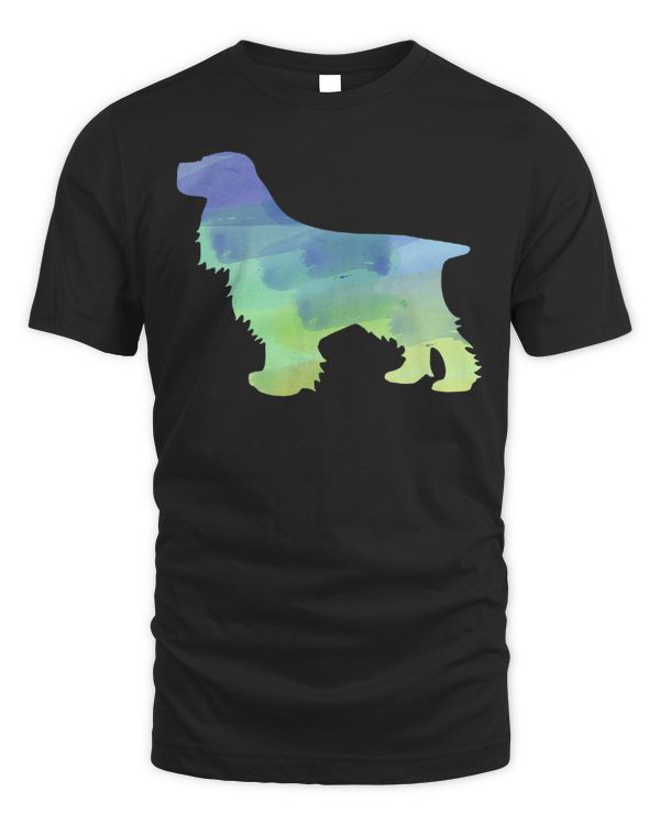 Water Color Shirt English Cocker Spaniel Dog Owner