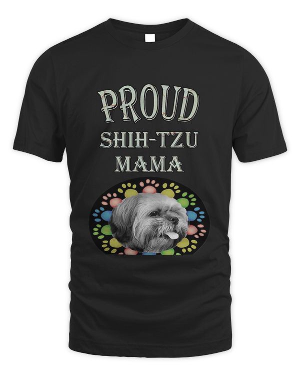 Dog Mom Gifts Cute Funny Quote Mama ShihTzu T-Shirt