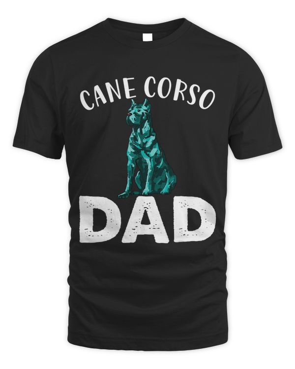 Cane Corso Dad Unique Hand Drawn Art Gift Lover Dog Graphics T-Shirt