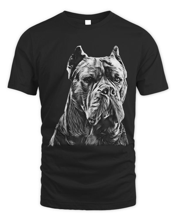 Cane Corso Dog Breed - Majestic Italian Mastiff Portrait Pet T-Shirt