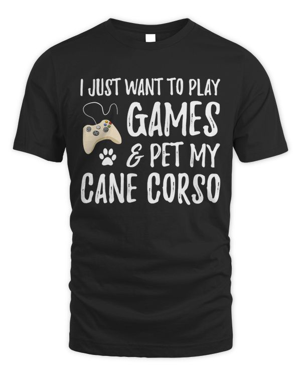 Cane Corso Gamer Funny Dog Mom Gift Idea Pullover Hoodie