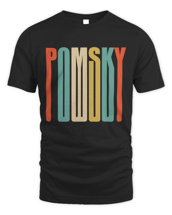 Classic Retro Tshirt Pomsky Pet Dog Animal Gift Mom Dad T-Shirt