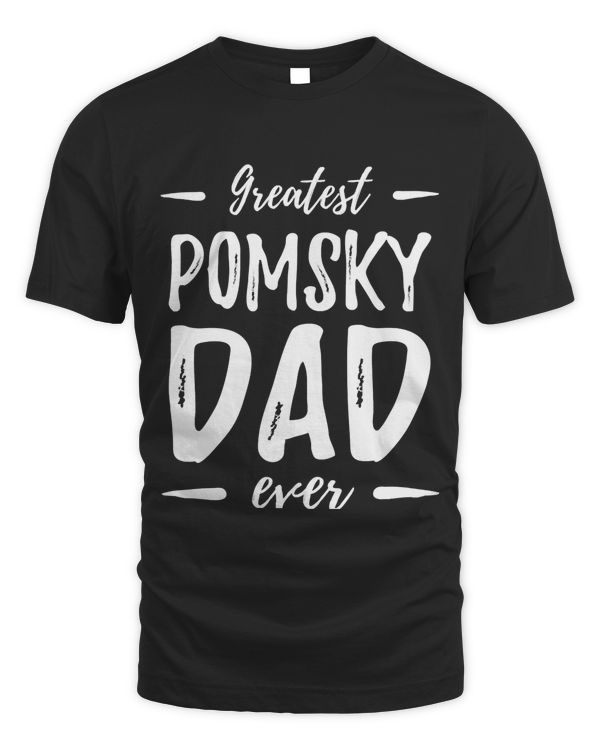 Greatest Pomsky Dad Funny Dog Dad Gift Idea Pullover Hoodie