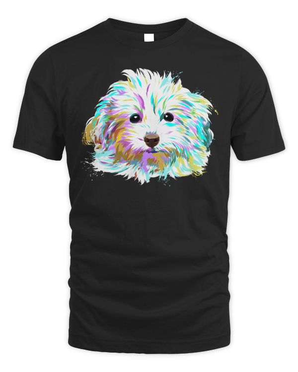 Colourful Dog Maltipoo Pullover Hoodie